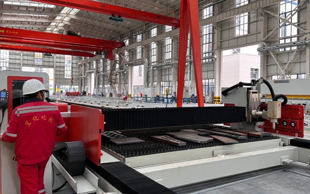 化機(jī)公司智能制造廠房全面投用(圖1)