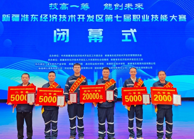 新疆宜化礦業(yè)多名職工在準(zhǔn)東開發(fā)區(qū)職業(yè)技能大賽上斬獲佳績(jī)
